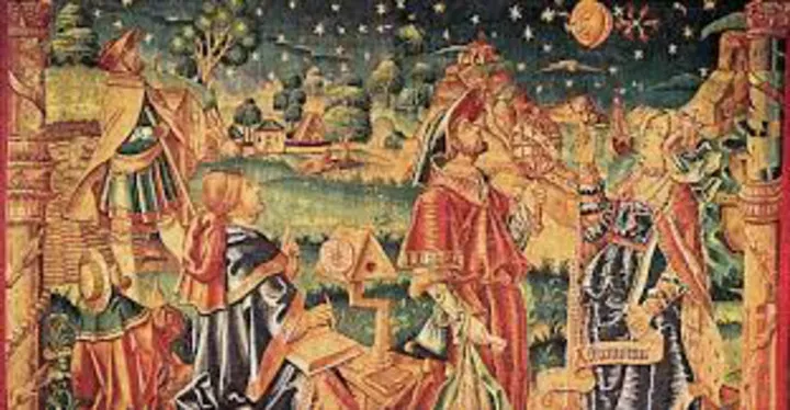 Representación histórica del estudio de la astrología
